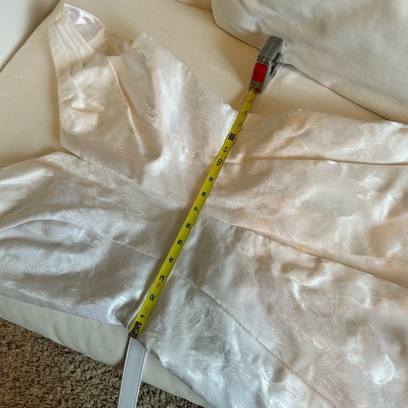 WHBM White jacquard belted dress - Picture 14 of 15